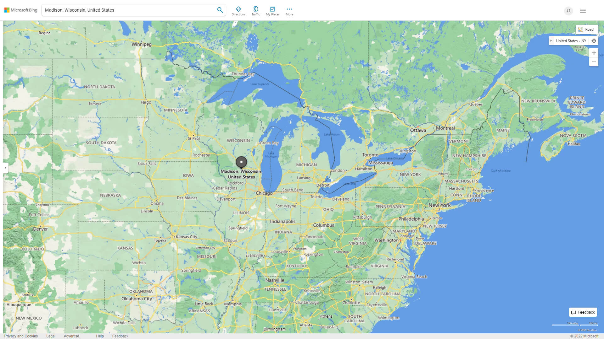 Madison Map Wisconsin